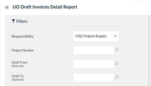 uo draft invoices detail report
